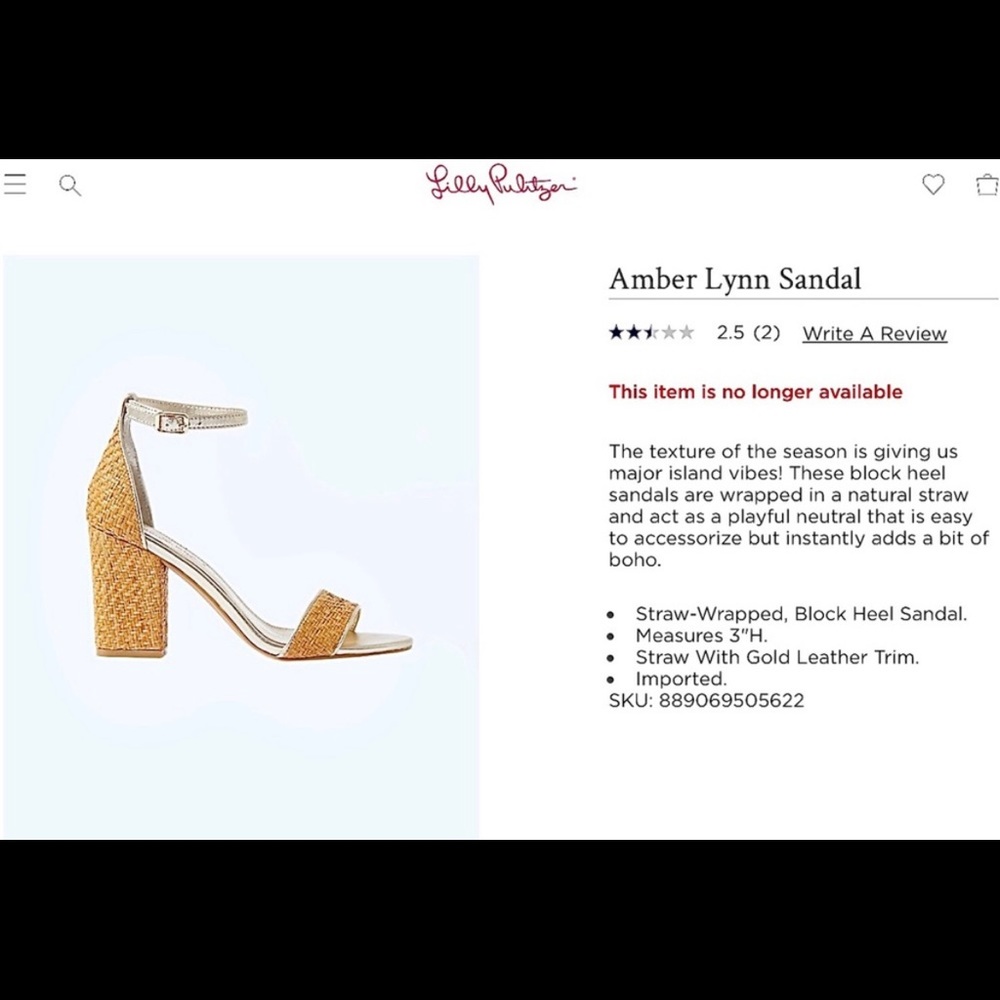 Lilly Pulitzer Amber Lynn Sandal